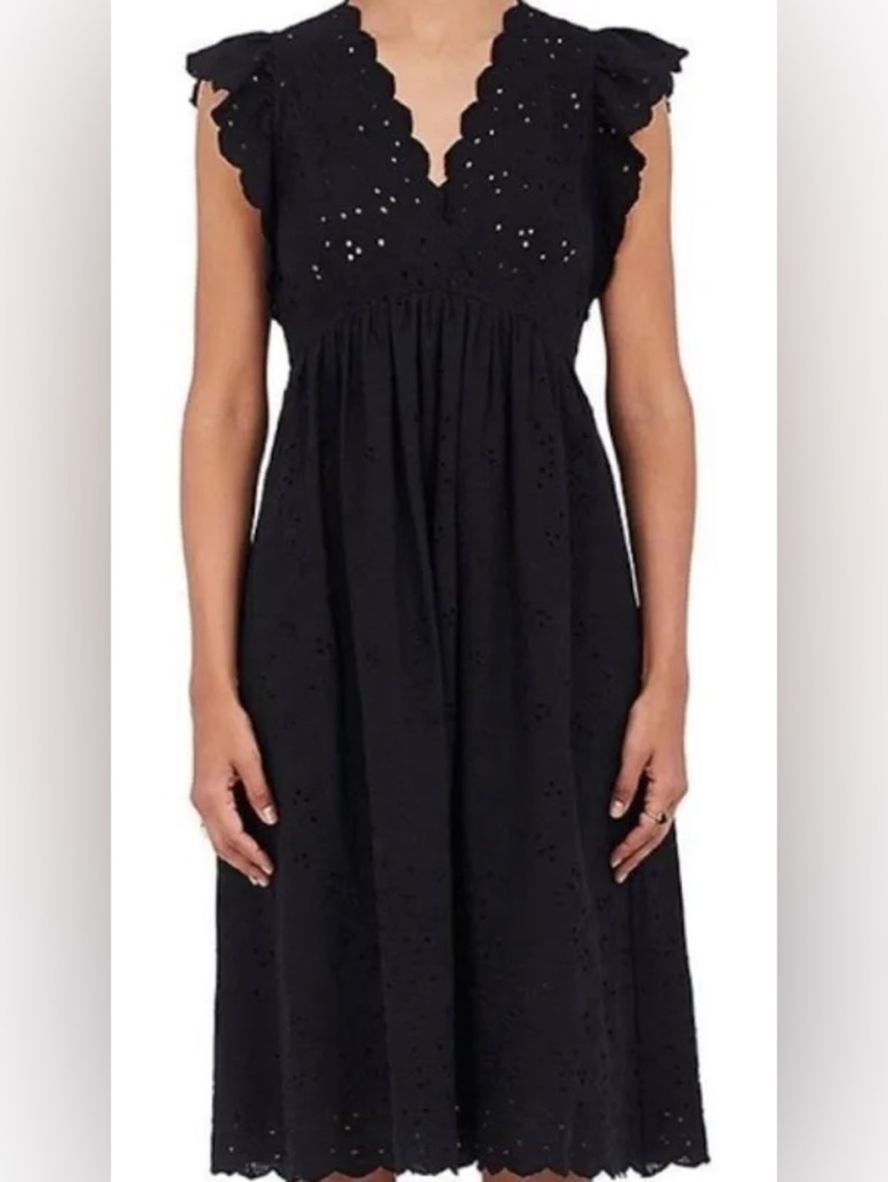 ULLA JOHNSON LOUISE EYELET DRESS
